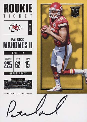 20 Most Valuable Contenders Football Rookie Ticket Autographs