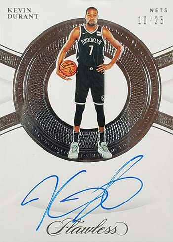 2019-20 Panini Flawless Basketball Excellence Signatures Kevin Durant