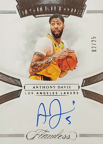 2019-20 Panini Flawless Basketball Momentous Autographs Anthony Davis