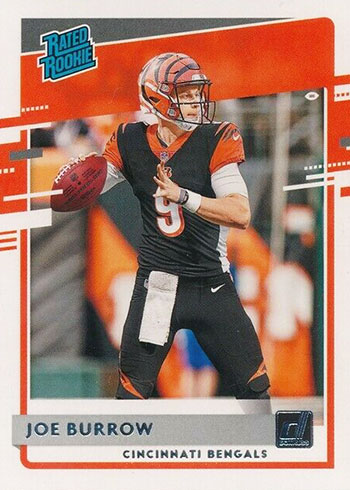 Joe Burrow Card Rare Refractor HOLOFOIL Orange White Jersey Insert - Mint  NM