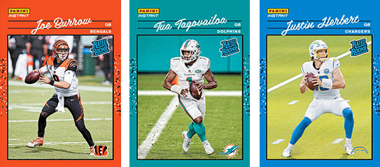 2020 Panini Instant Rated Rookie Retro Football