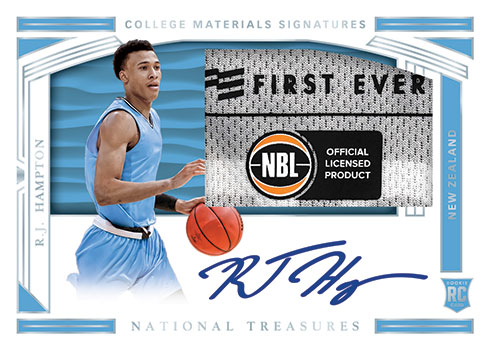 2020 Panini National Treasures Collegiate Basketball Checklist