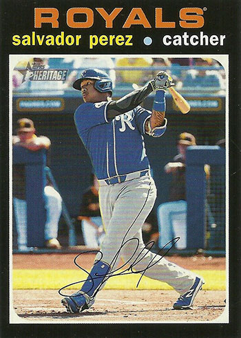 Salvador Perez Signed 2015 Topps Limited #39 (JSA)