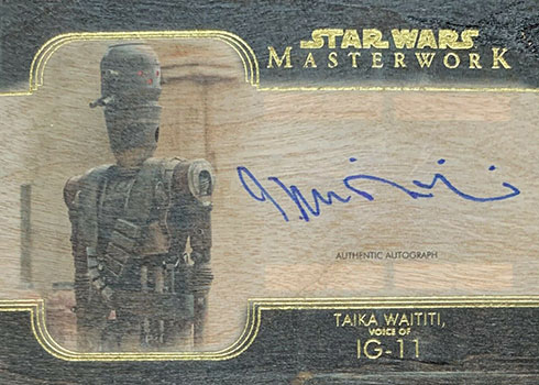 2020 Topps Star Wars Masterwork Autographs Wood Taika Waititi