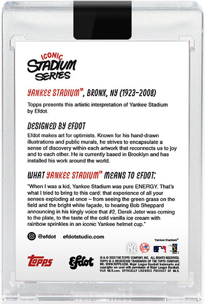 Topps X Efdot Iconic Stadium Series Checklist, Set Details, Reviews, Info