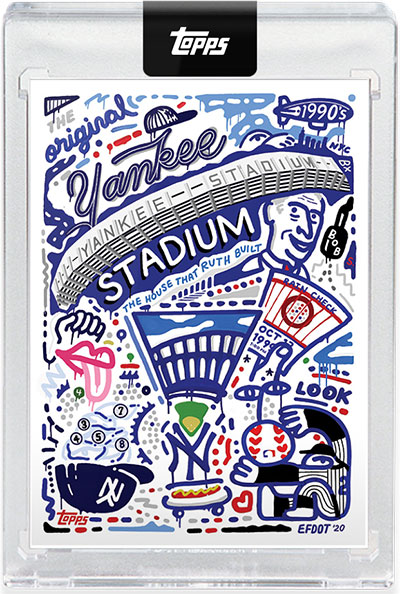 2020 Topps X Efdot Iconic Stadium Series 1 Yankee Stadium