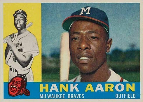 Topps Hank Aaron Baseball Card lot 1965 1966 1967 1968 Novelty cards  **FREE SHIPPING**