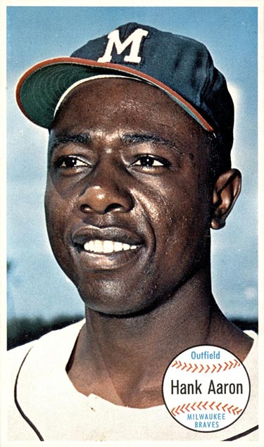  1964 Topps # 300 Hank Aaron Milwaukee Braves (Baseball