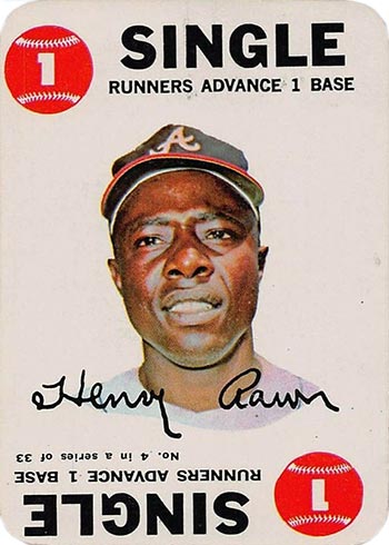 Things Done To Cards: 1967 Topps Poster #15, Hank Aaron