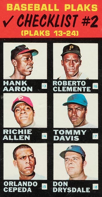  Baseball MLB 1967 Topps #244 Hank Aaron/Dick Allen