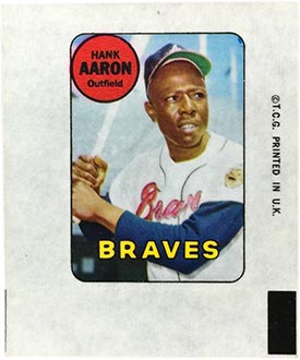 1969 Topps #100 Hank Aaron Atlanta Braves Baseball Card Sgc 5 Ex