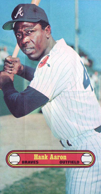 1972 Topps #299 Hank Aaron Atlanta Braves Baseball Card EX+ - Ex/Mt o/c