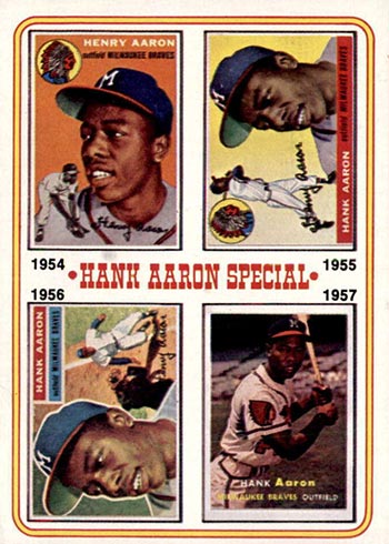 Hank Aaron 1974 Topps #5 / 66-69