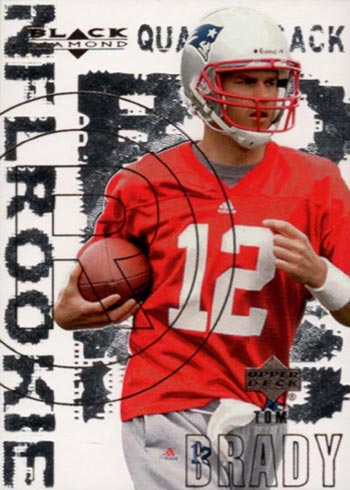 Lot of 6 rare Tom Brady Rookie Football Baseball Card Ultimate