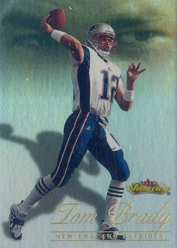 Tom Brady 5x SB MVP Signed 2000 Fleer Showcase #136 RC Card