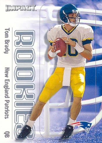 Tom brady deals rookie card