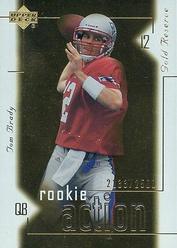 Lot of 10 Cards Tom Brady Rookie Custom Baseball Card Catcher 