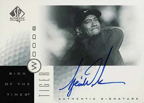 2001 SP Authentic Sign of the Times Tiger Woods