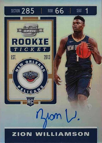 ZION WILLIAMSON'S TOP 10 ROOKIE CARDS