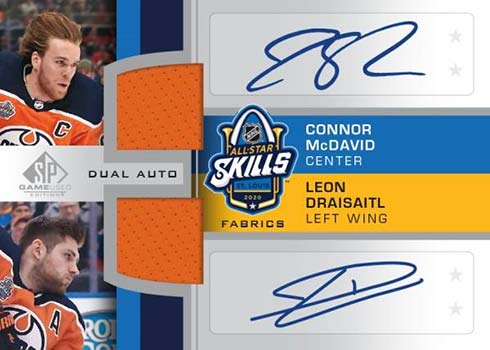 2020-21 UD SP GAME-USED JOHN CARLSON & BRADEN HOLTBY SKILLS DUAL