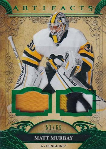 2020-21 Artifacts Materials Emerald 22 Filip Forsberg Dual Jersey Patch  29/65 - Sportsnut Cards