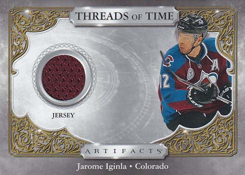 2021-22 UD Artifacts Threads of Time Jersey Jeff Carter - Los Angeles Kings