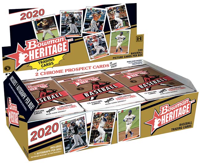 2020 Bowman Heritage Baseball Box