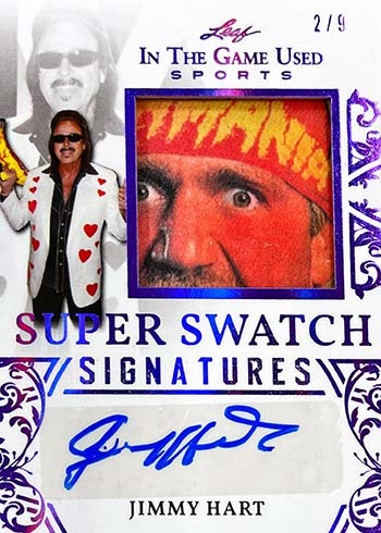 2020 Leaf In the Game Used Sports Super Swatch Signatures Jimmy Hart