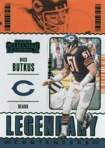 2020 Panini Contenders Football Legendary Contenders Dick Butkus