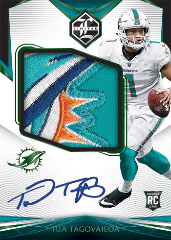 2020 Panini Limited Football Rookie Patch Autographs Variations