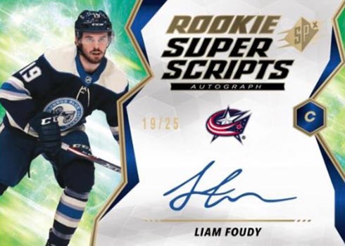 2020 SPx Hockey Rookie Superscripts