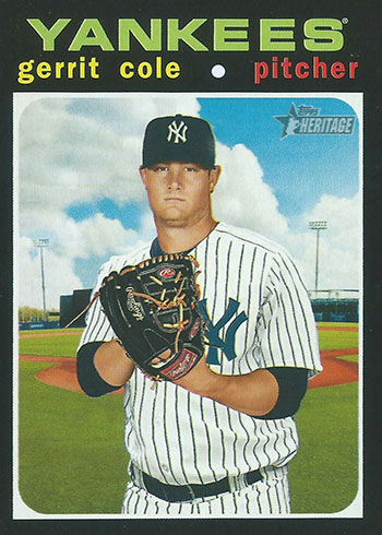 2018 Topps Heritage Action Variations 715 Gerrit Cole - Sportsnut Cards