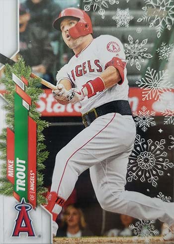 2020 Topps Holiday Baseball Variations Mike Trout Super Rare