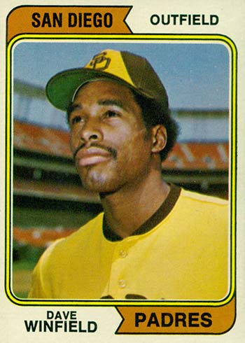 Topps Baseball Cards - 1974 Dave Winfield