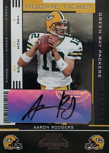 2005 Playoff Contenders Aaron Rodgers Rookie Card Autograph
