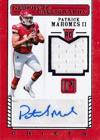 2017 Patrick Mahomes Draft Class Rookie Facsimile Autograph -   Hong Kong