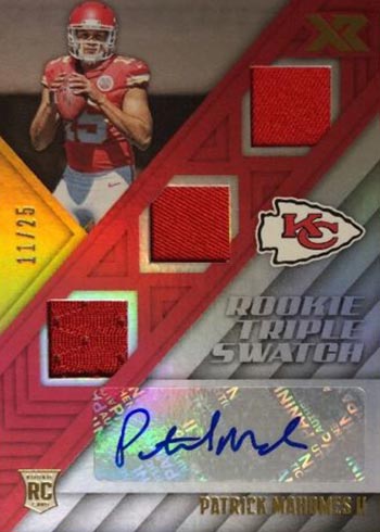 Patrick Mahomes Rookie 2017 Leaf Draft Special Release Silver #07, MVP –