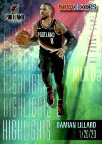 2020-21 Panini NBA Hoops Highlights Damian Lillard