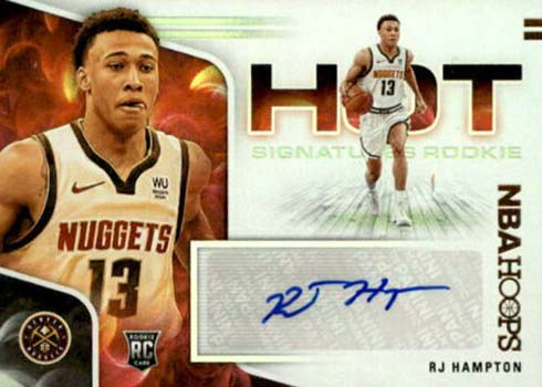 2020-21 Panini NBA Hoops Hot Signatures Rookies RJ Hampton