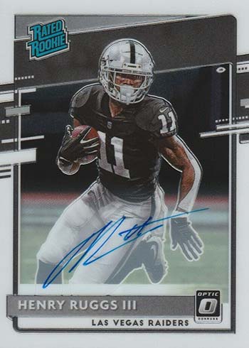 2020 Donruss Optic Football Rated Rookie Autographs Henry Ruggs III