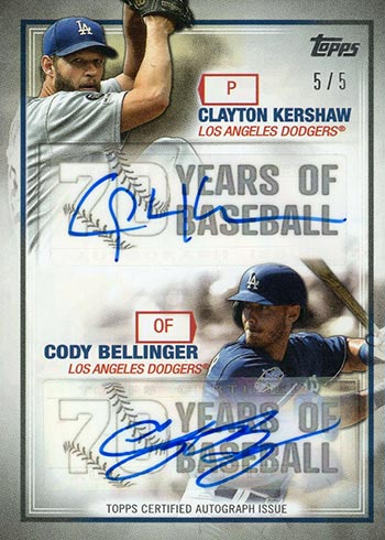 Facsimile Autographed Clayton Kershaw Los Angeles LA White Reprint