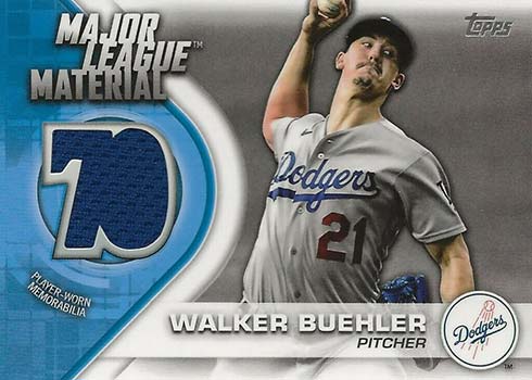 2021 Topps Series 1 BLAKE SNELL Major League Material Relic Rays Jersey