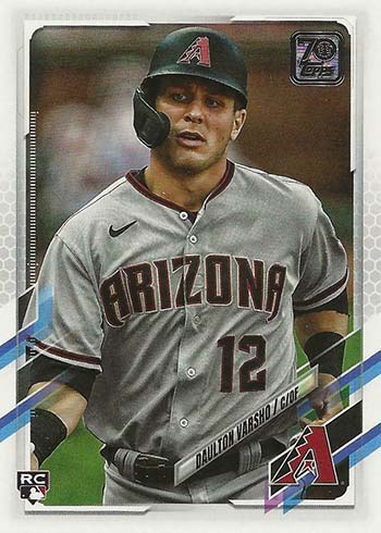 2021 Topps Series 1 1986 Throwback Auto Daulton Varsho Diamondbacks  #86A-DVA SP