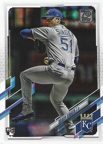 2021 Topps Brady Singer Kansas City Royals #169a Baseball Card GMMGB