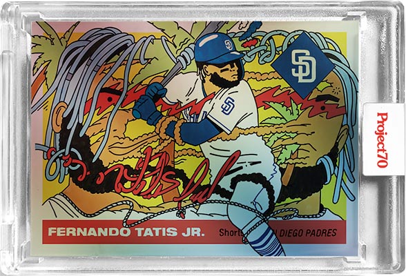 Topps Project70 Rainbow Foil 2 Fernando Tatis Jr. by Ermsy