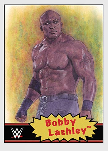 turnos card #12 Bobby Lashley 2020 Topps WWE Road to Wrestlemania Walker
