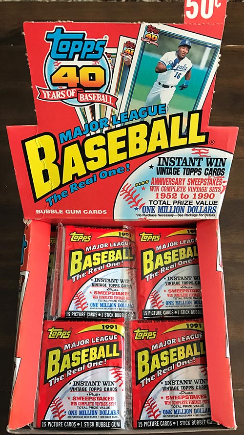 1991 Topps Baseball Checklist, Set Info, Boxes, Reviews, More