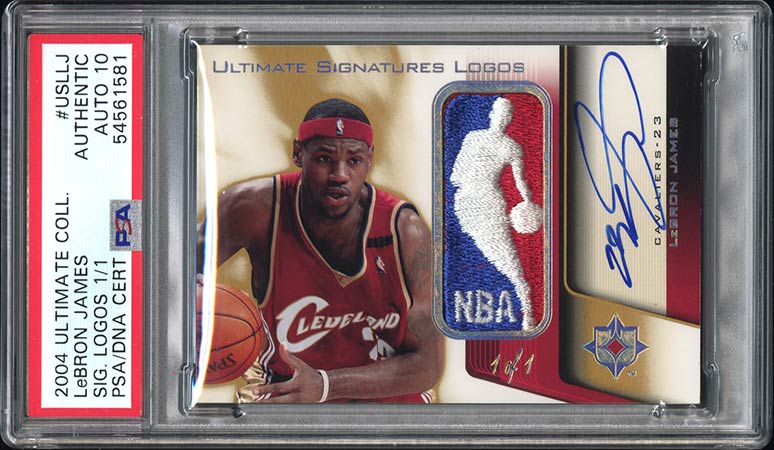 2004-05 Upper Deck Ultimate Collection Ultimate Signatures Logos LeBron James