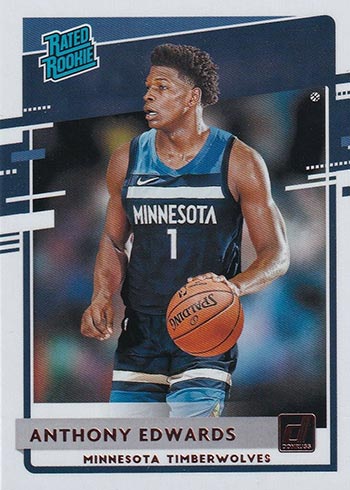 2020-21 Donruss Basketball Anthony Edwards Rookie Card
