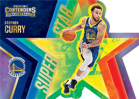 2020-21 Panini Contenders Basketball Superstar Die-Cut Stephen Curry